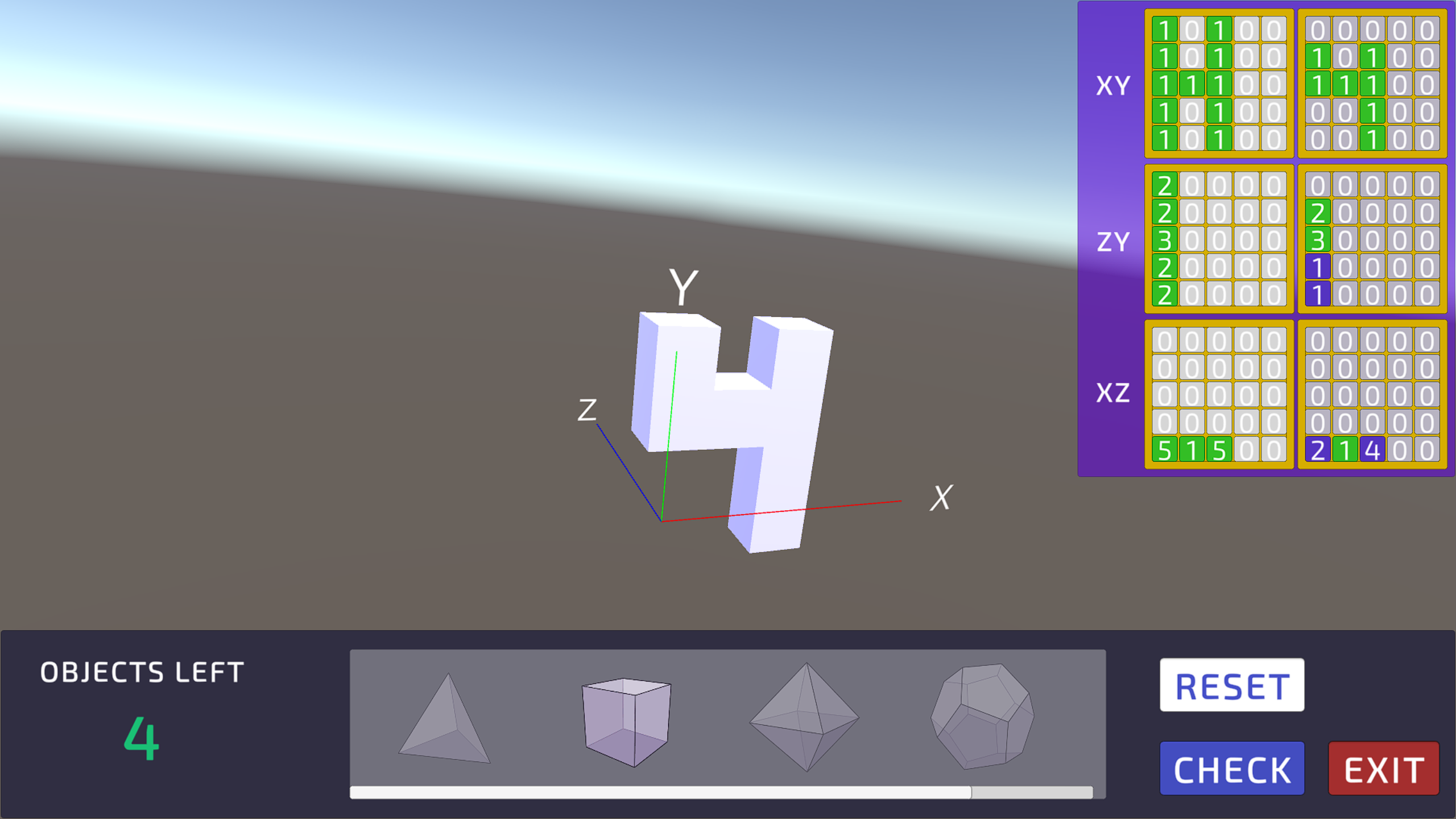 Snapshots of GeoSudoku